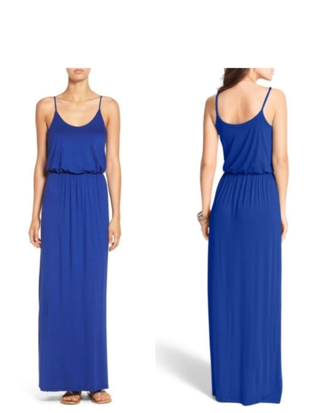 Lush Royal Blue Sleeveless Maxi Dress